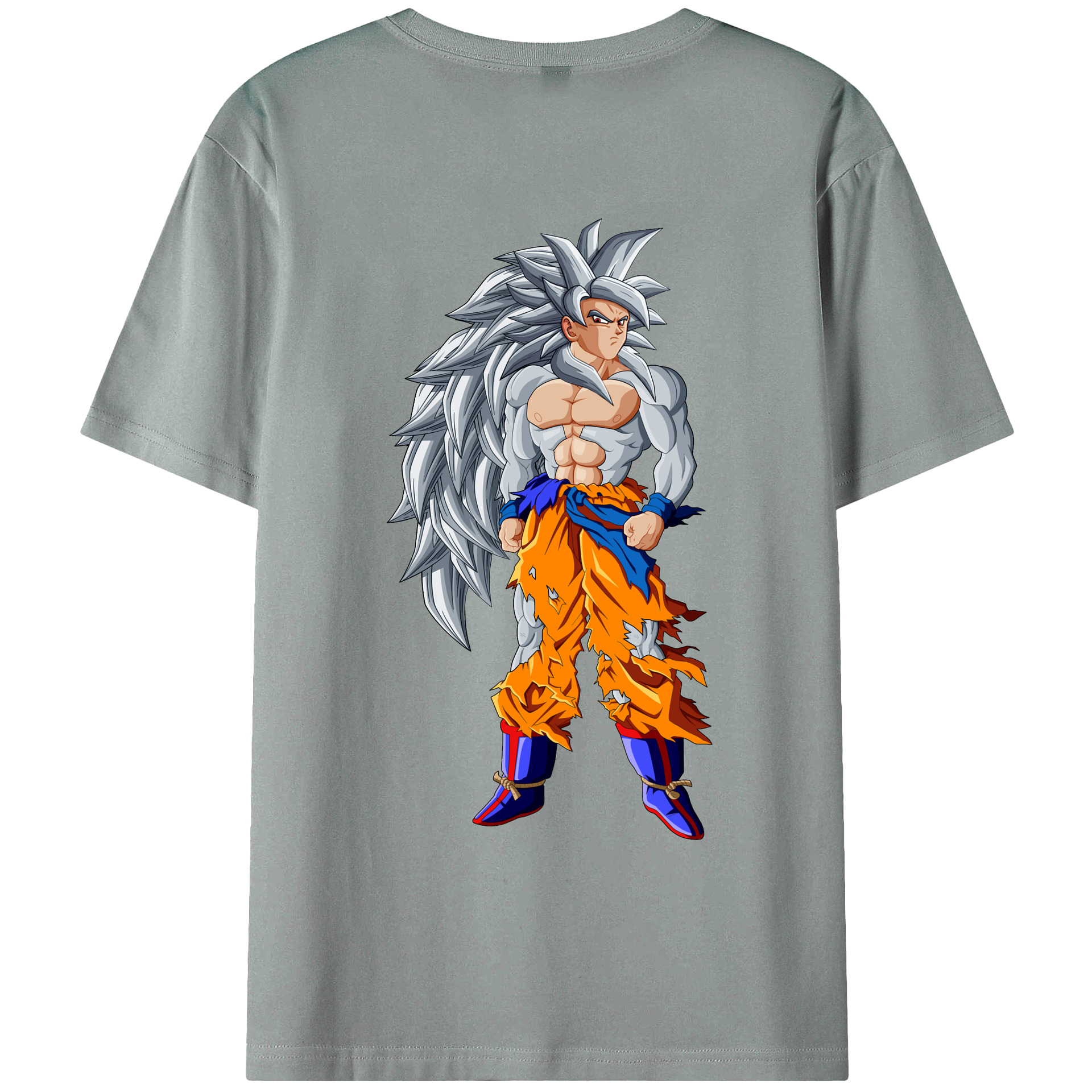 （画像用） ドラゴンボール 孫悟空（そん ごくう）Son Goku カカロット DRAGON BALL Kakarotto 綿100％ メンズ半袖Tシャツ（バックプリント） 通気性